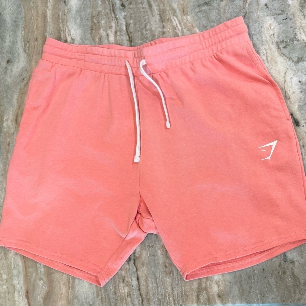 Men’s GYMSHARK Lift Shorts- 7in. Coral- Size XL - Picture 2 of 5
